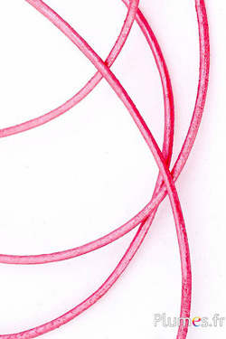 Leren veter - dikte 1.2 mm - roze